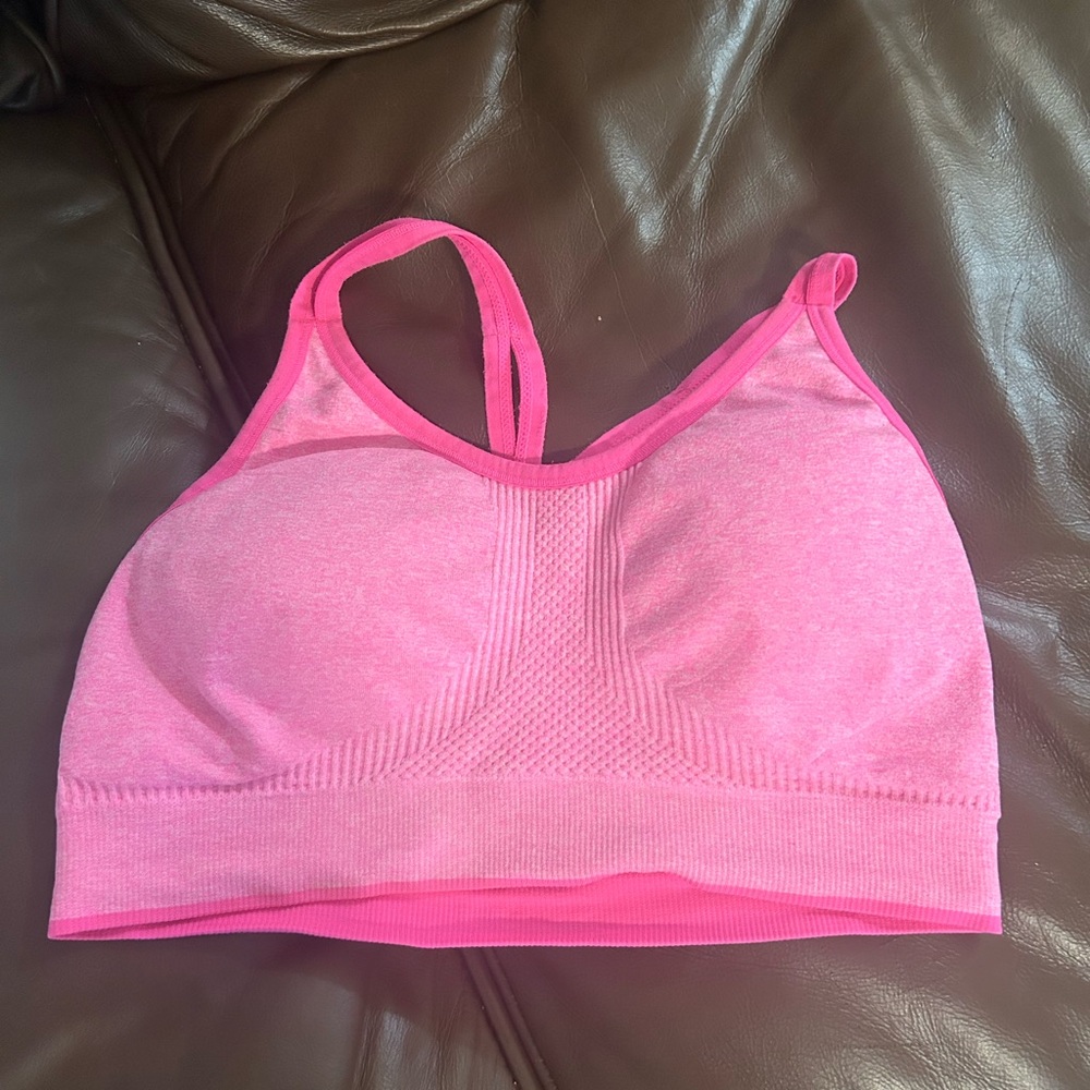 Pink Sports Bra